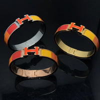 [🌹Rose💎]H BRACELET ORANGE RAINBOW CERAMIC