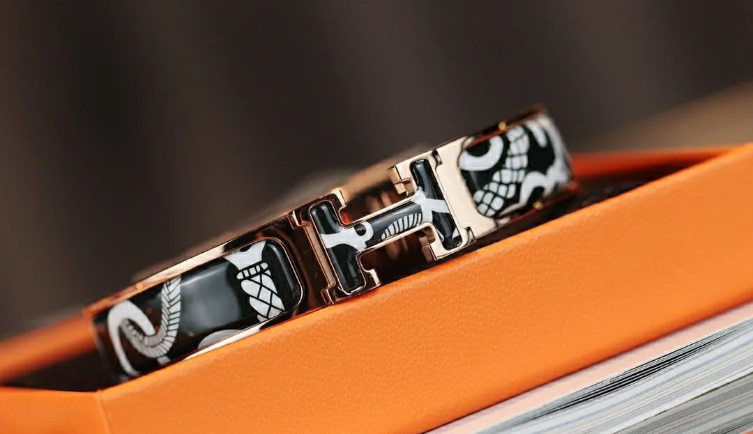 [Rose Jewelrys]H TARTAN BRACELET 12MM