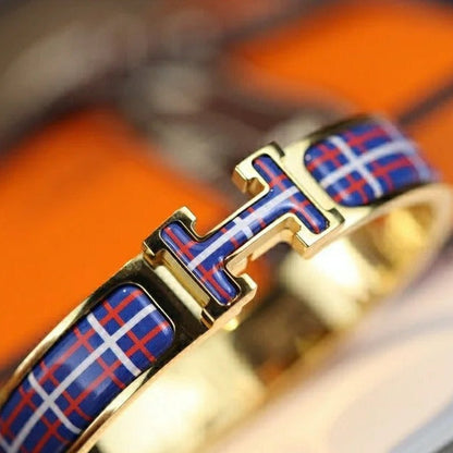[Rose Jewelrys]H TARTAN BRACELET 12MM