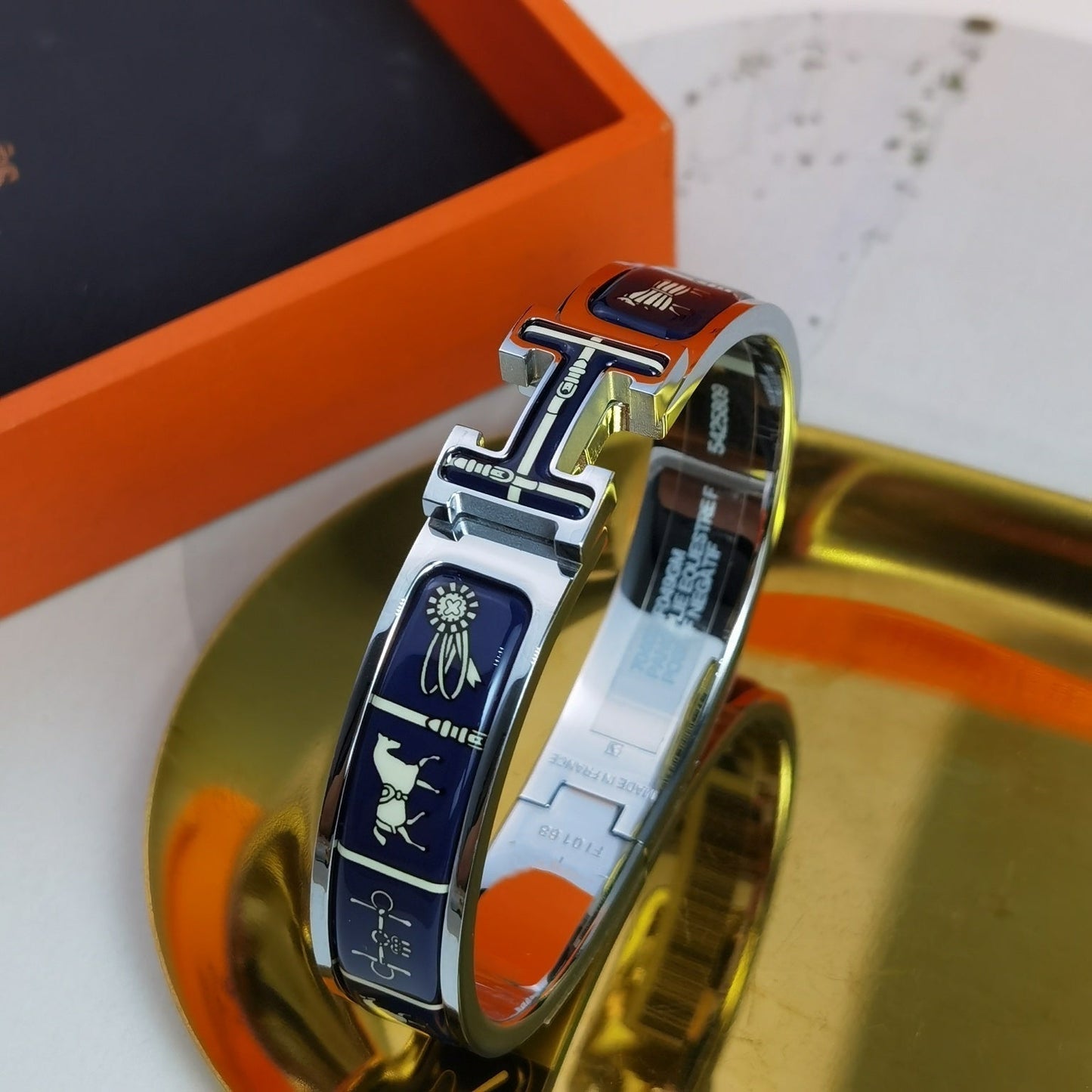 [Rose Jewelrys]H COUVERTURES DARK BLUE BRACELET
