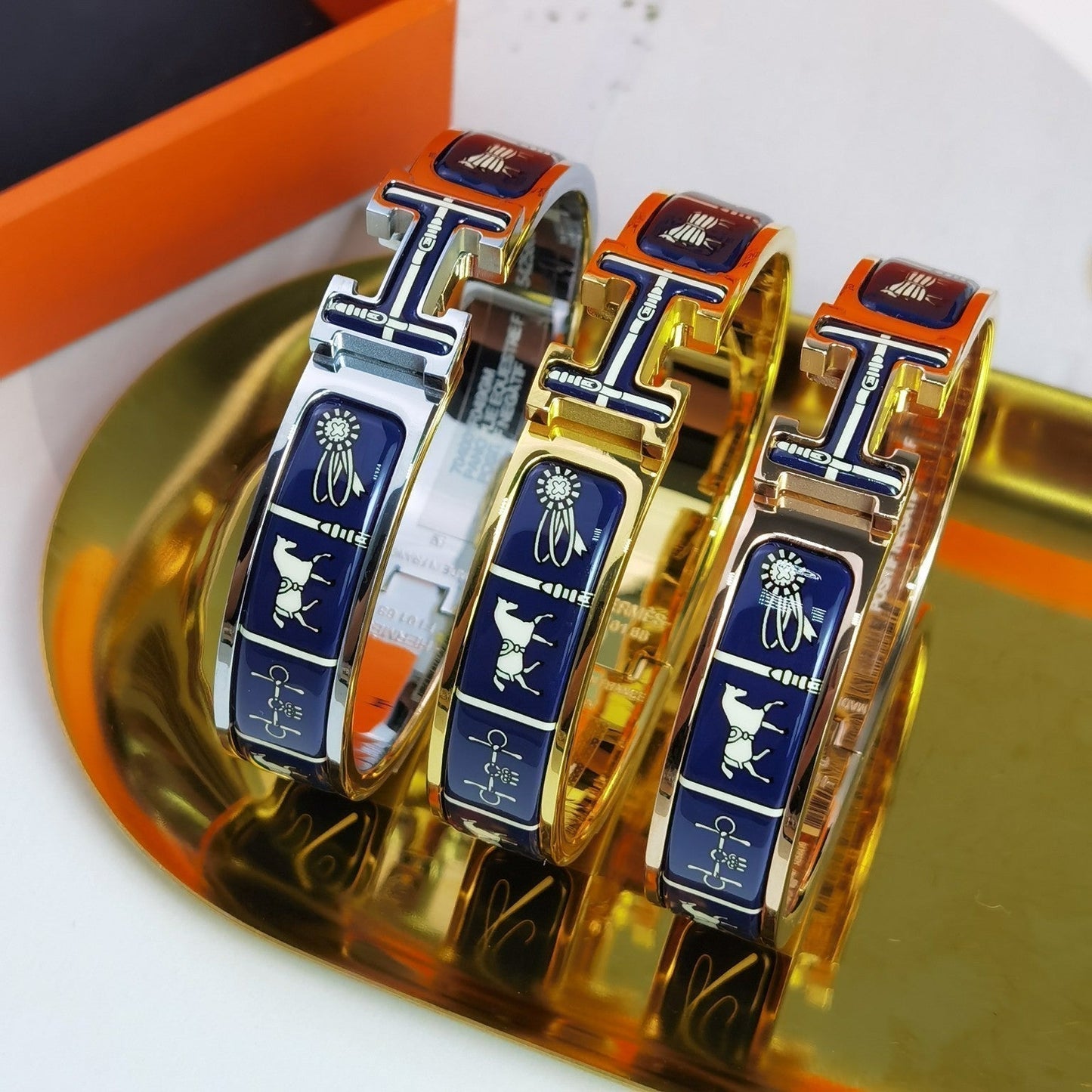 [Rose Jewelrys]H COUVERTURES DARK BLUE BRACELET