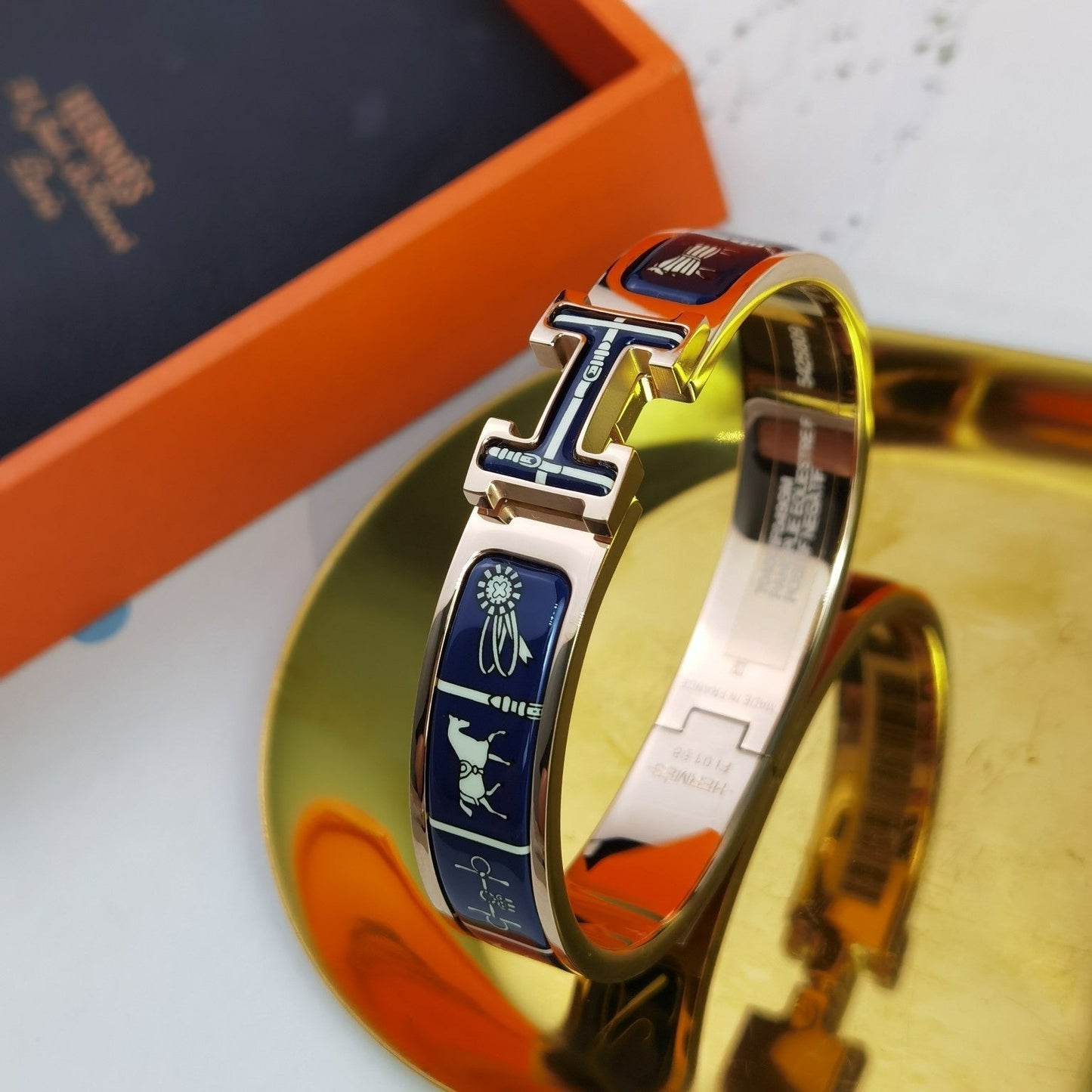 [Rose Jewelrys]H COUVERTURES DARK BLUE BRACELET