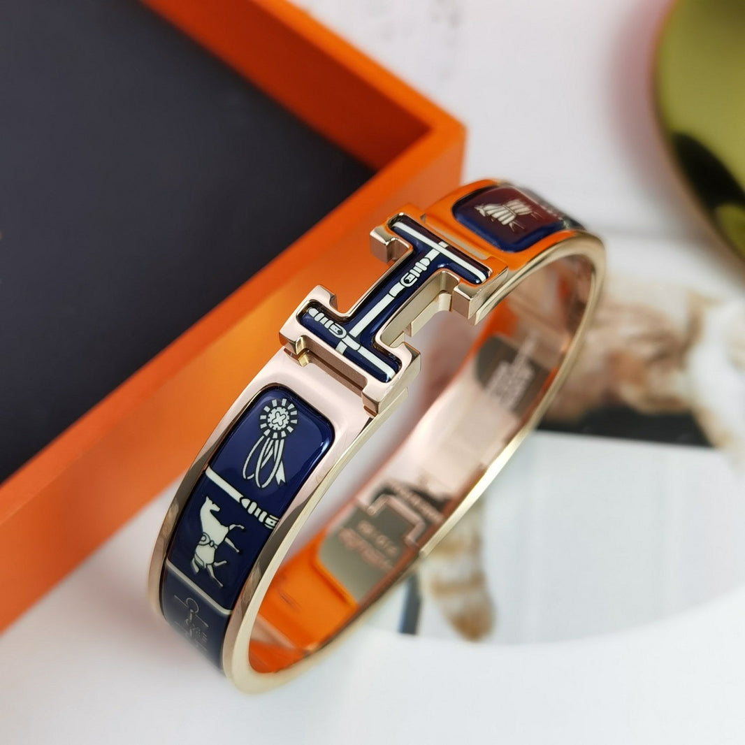 [🌹Rose💎]H COUVERTURES DARK BLUE BRACELET