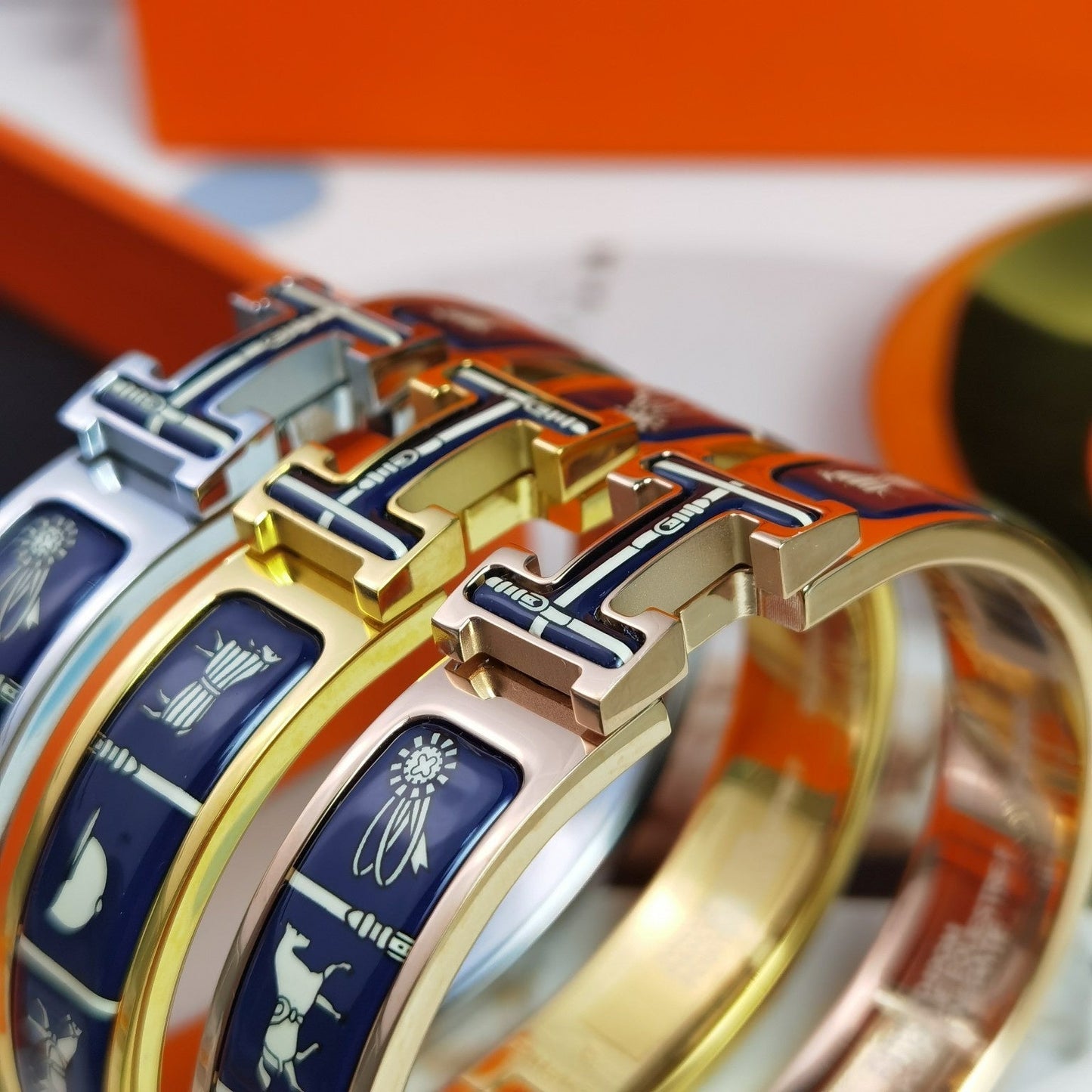 [Rose Jewelrys]H COUVERTURES DARK BLUE BRACELET