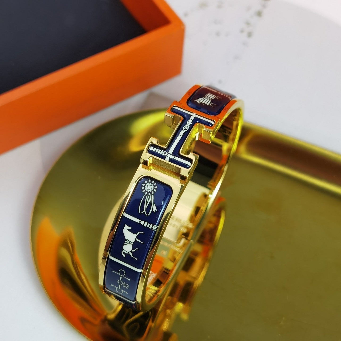[Rose Jewelrys]H COUVERTURES DARK BLUE BRACELET