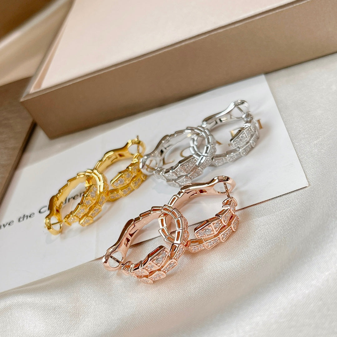 [Rose Jewelrys]SERPENTI EARRINGS DIAMOND