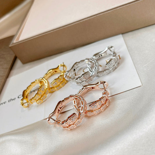 [Rose Jewelrys]SERPENTI EARRINGS DIAMOND