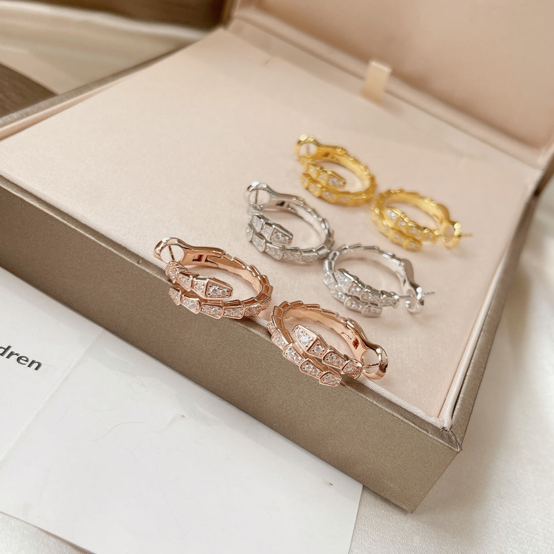 [Rose Jewelrys]SERPENTI EARRINGS DIAMOND