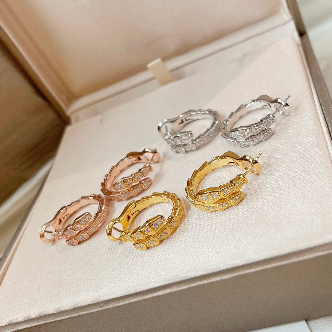 [Rose Jewelrys]SERPENTI EARRINGS DIAMOND
