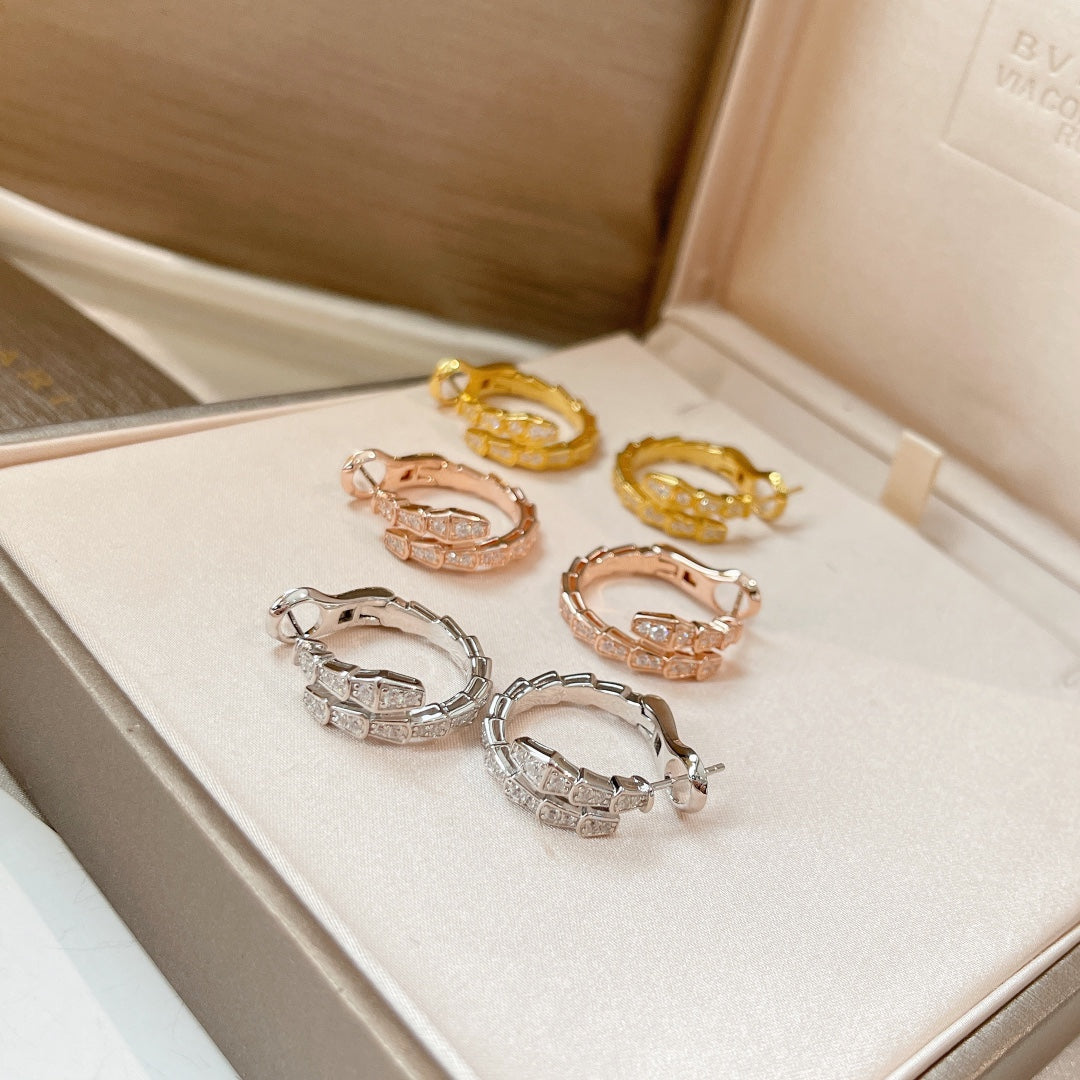 [Rose Jewelrys]SERPENTI EARRINGS DIAMOND