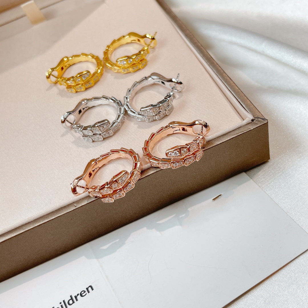 [Rose Jewelrys]SERPENTI EARRINGS DIAMOND