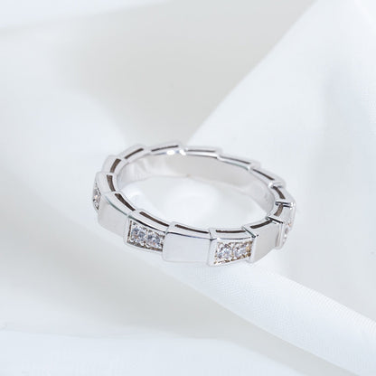 []SERPENTI RING SILVER  3MM