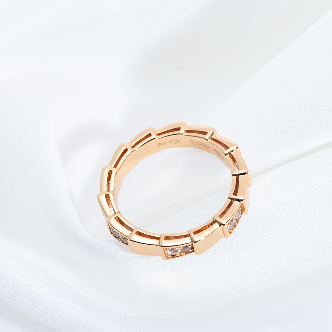 [Rose Jewelrys]SERPENTI RING PINK GOLD  3MM