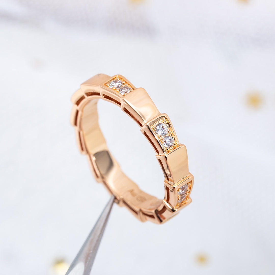 [Rose Jewelrys]SERPENTI RING PINK GOLD  3MM