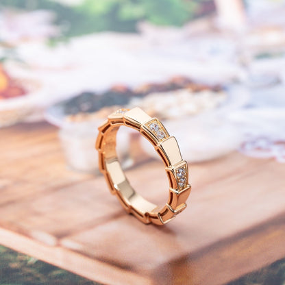 [Rose Jewelrys]SERPENTI RING PINK GOLD  3MM