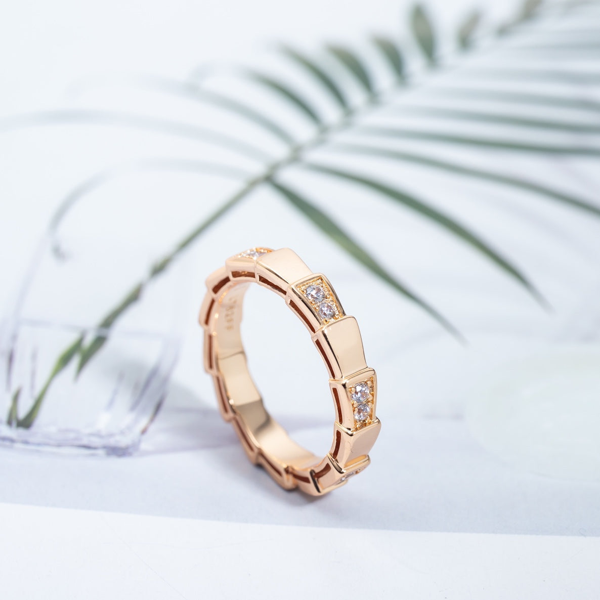 [Rose Jewelrys]SERPENTI RING PINK GOLD  3MM