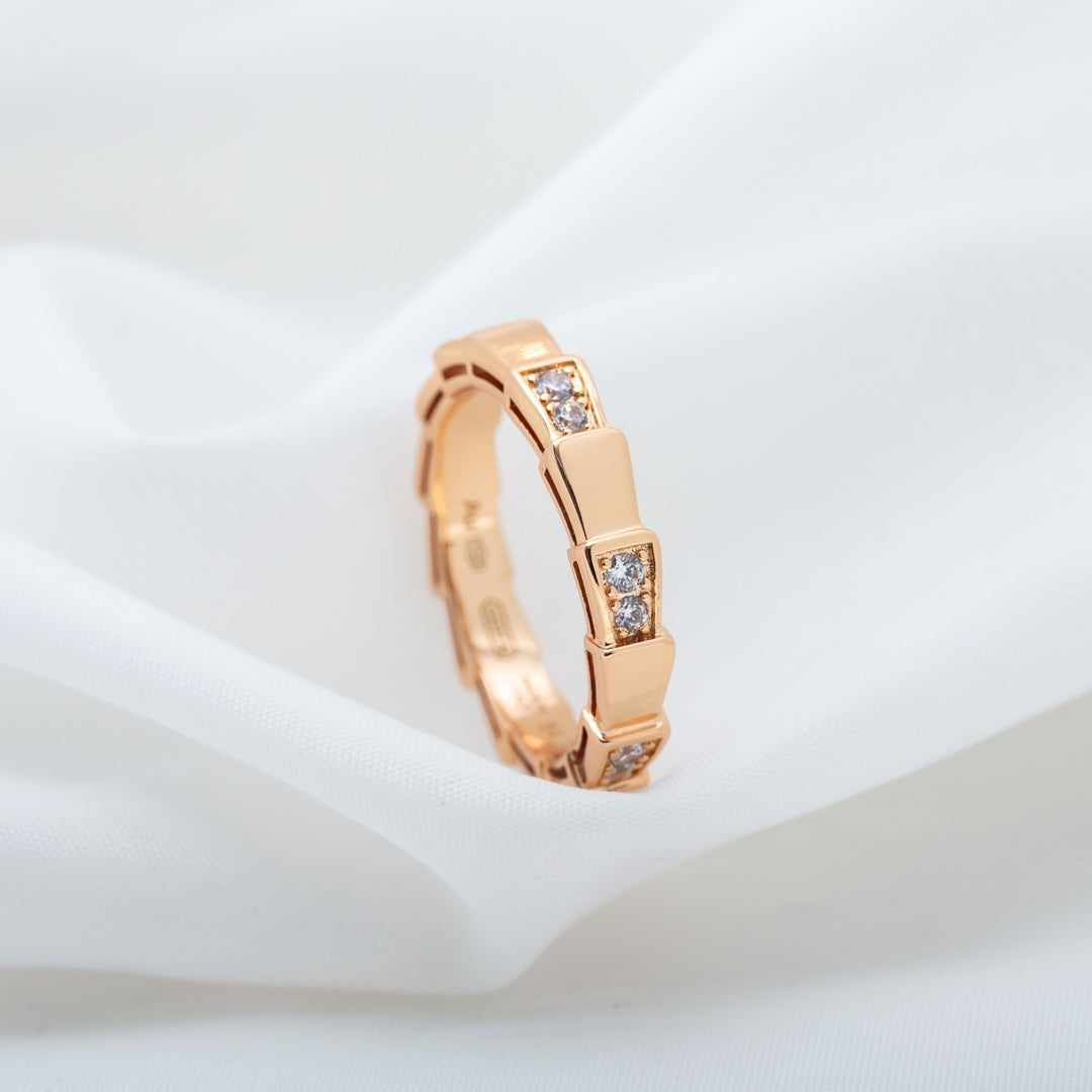 [Rose Jewelrys]SERPENTI RING PINK GOLD  3MM