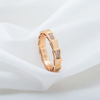 [Rose Jewelrys]SERPENTI RING PINK GOLD  3MM