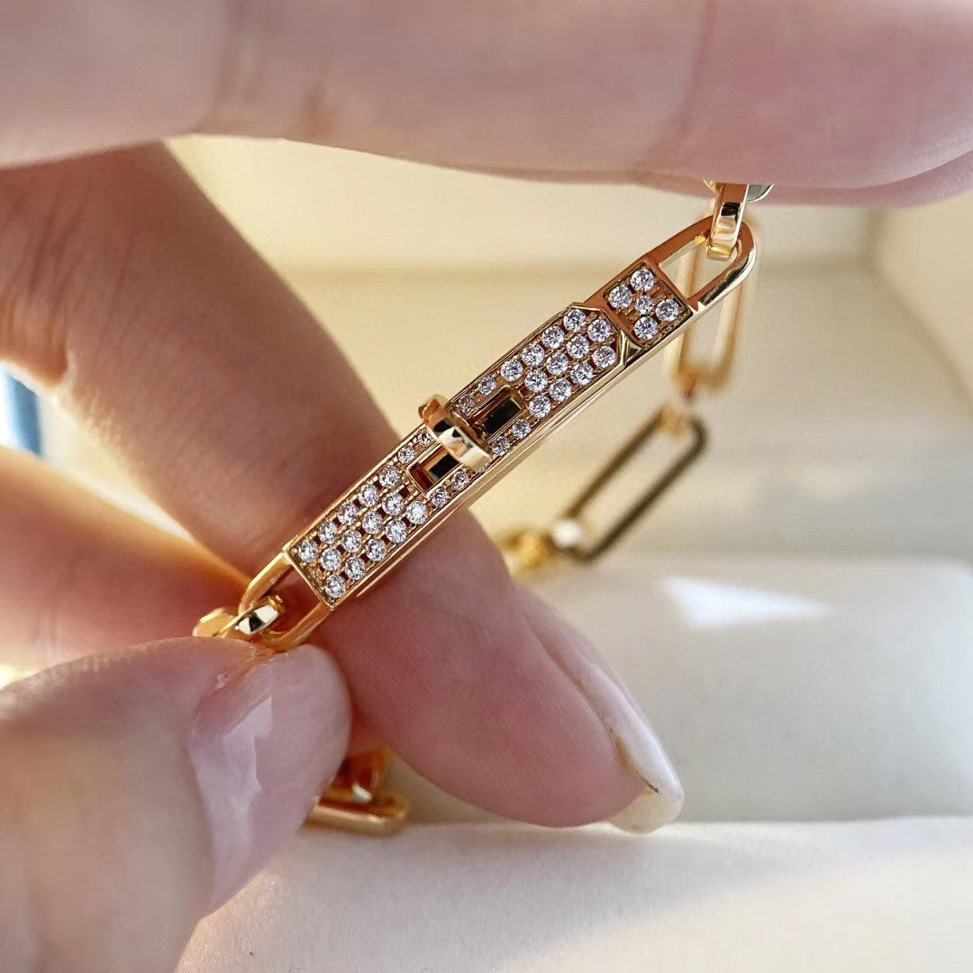 [Rose Jewelrys]CHAINE BRACELET SMALL MODEL DIAMOND