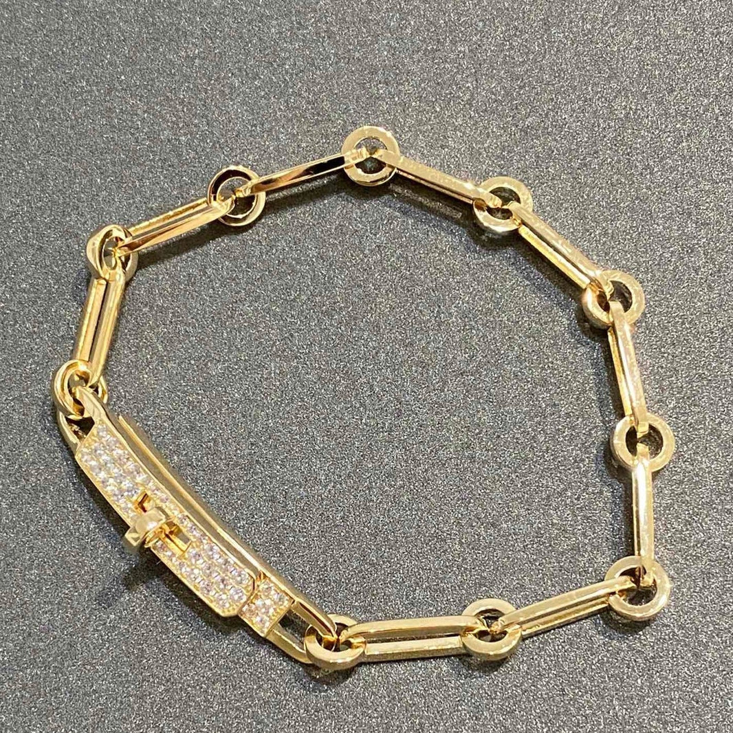 [🌹Rose💎]CHAINE BRACELET SMALL MODEL DIAMOND