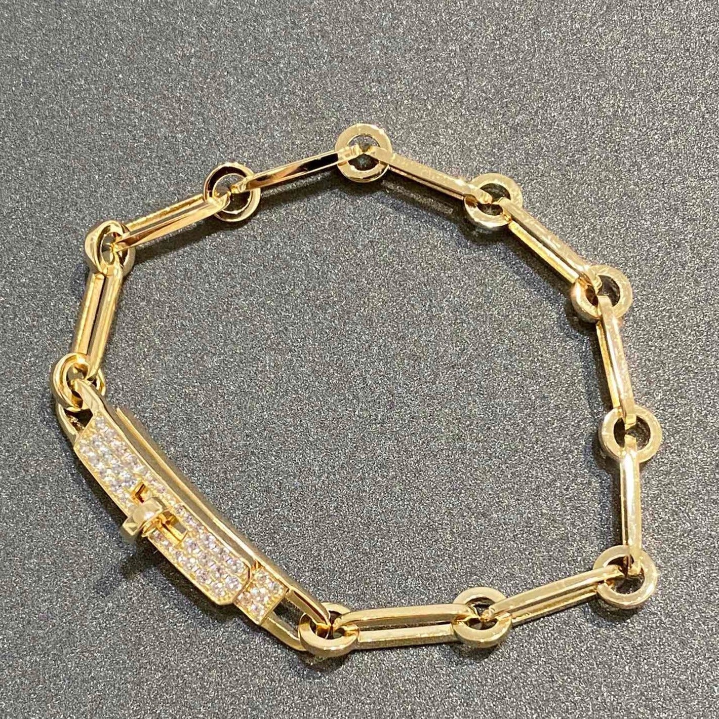 [Rose Jewelrys]CHAINE BRACELET SMALL MODEL DIAMOND