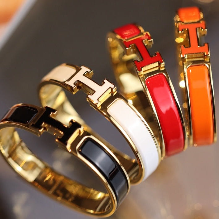 [Rose Jewelrys]H BRACELET 12MM GOLD
