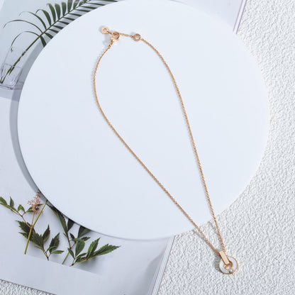 [Rose Jewelrys]GARI NECKLACE PINK GOLD MOP