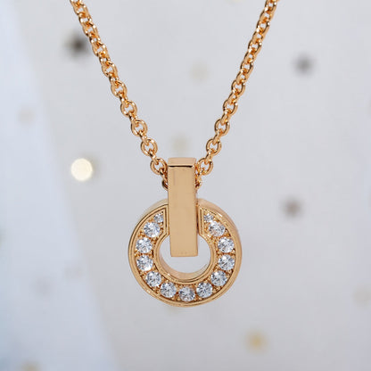 []GARI NECKLACE PINK GOLD DIAMOND