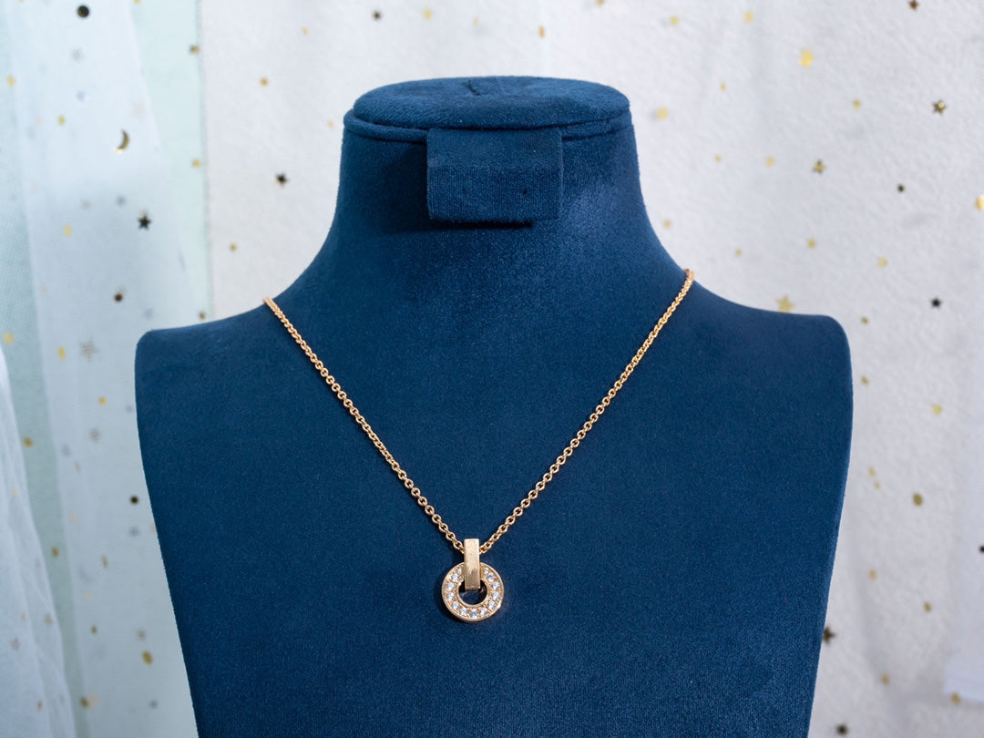 []GARI NECKLACE PINK GOLD DIAMOND