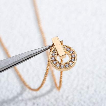 []GARI NECKLACE PINK GOLD DIAMOND