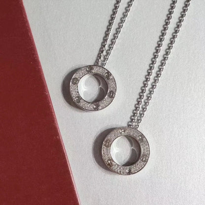 [Rose Jewelrys]LOVE NECKLACE ADJUSTABLE SILVER