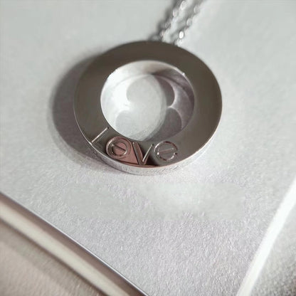 [Rose Jewelrys]LOVE NECKLACE ADJUSTABLE SILVER