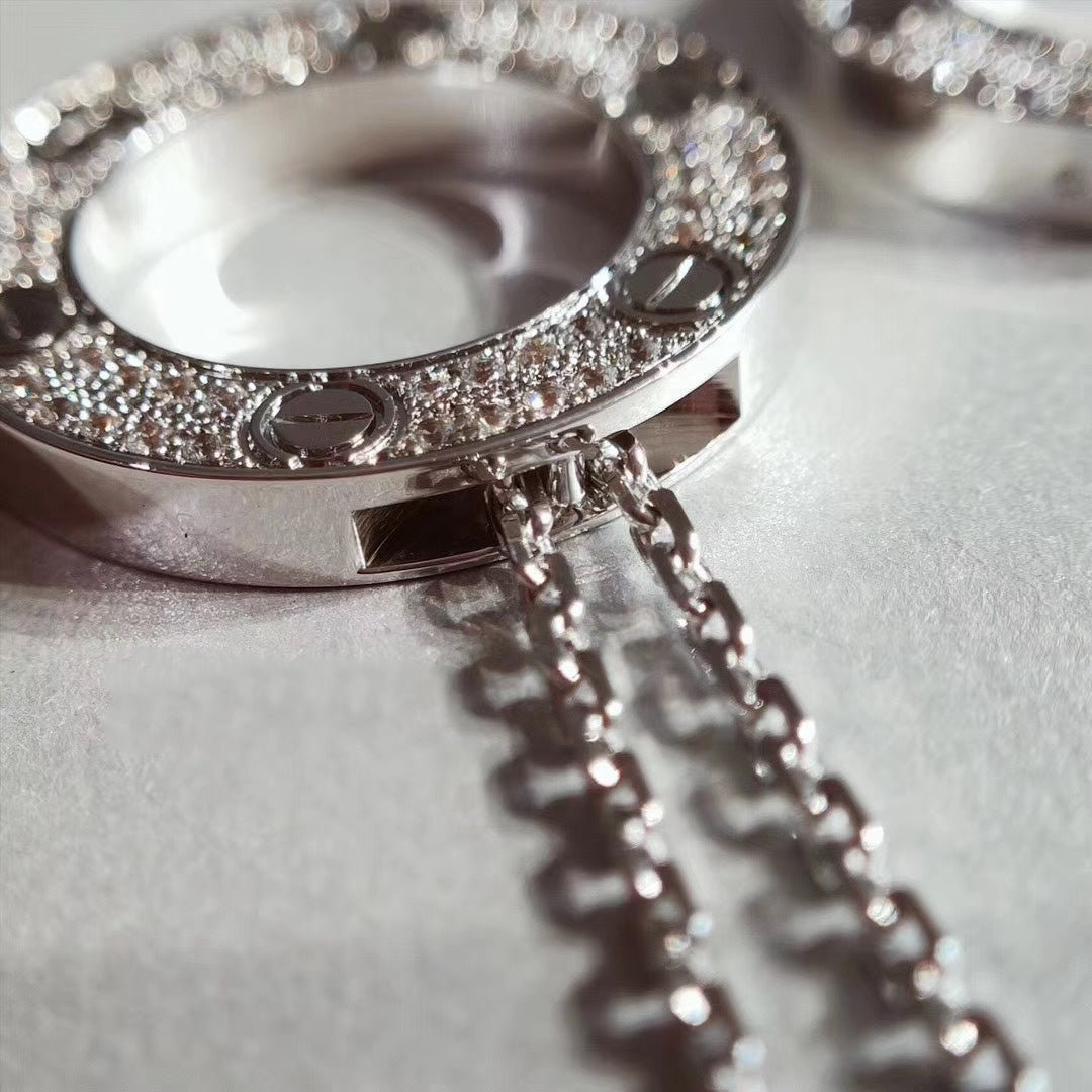 [Rose Jewelrys]LOVE NECKLACE ADJUSTABLE SILVER