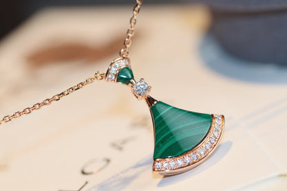 [Rose Jewelrys]DREAM NECKLACE MALACHITE DIAMOND