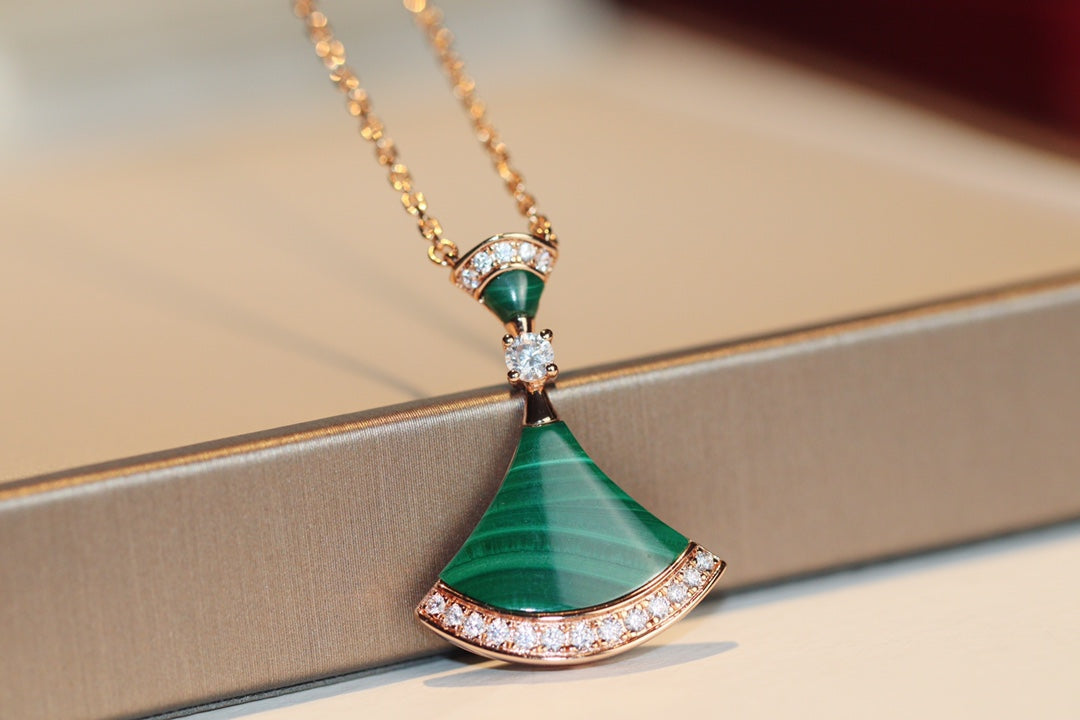 [Rose Jewelrys]DREAM NECKLACE MALACHITE DIAMOND