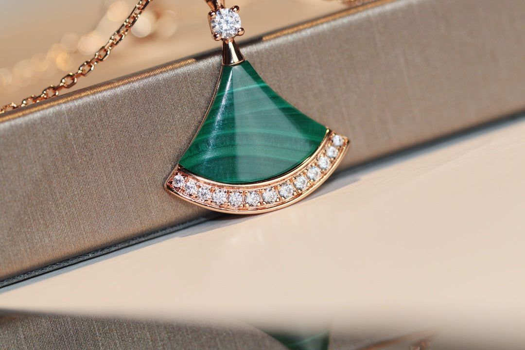[Rose Jewelrys]DREAM NECKLACE MALACHITE DIAMOND