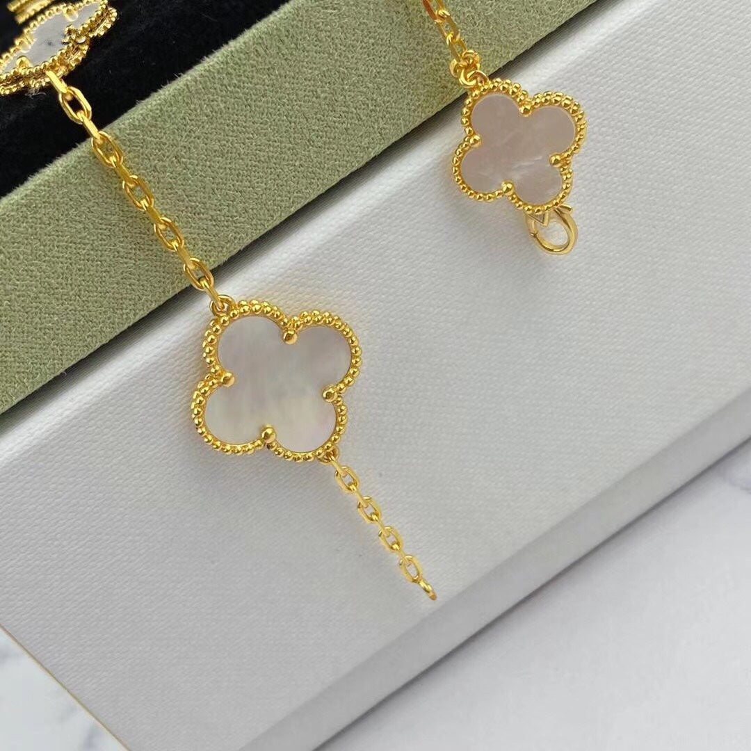 [Rose Jewelrys]MAGIC CLOVER MOP GOLD BRACELET 5 MOTIFS