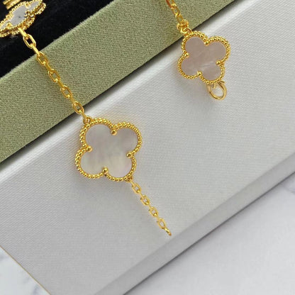 [Rose Jewelrys]MAGIC CLOVER MOP GOLD BRACELET 5 MOTIFS