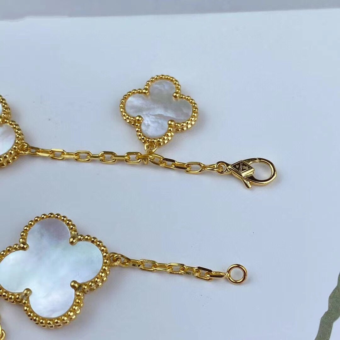 [Rose Jewelrys]MAGIC CLOVER MOP GOLD BRACELET 5 MOTIFS