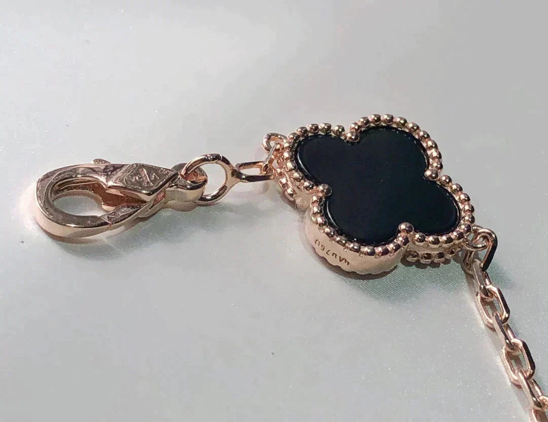 [Rose Jewelrys]CLOVER 5 MOTIFS MULTICOLOR  BRACELET