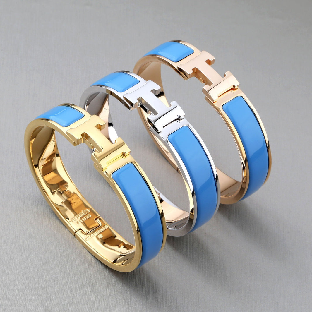 [🌹Rose💎]H BRACELET TURQUOISE 12MM