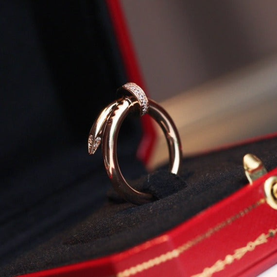 [Rose Jewelrys]JUSTE RING 2.65MM PINK GOLD DIAMOND