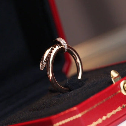 []JUSTE RING 2.65MM PINK GOLD DIAMOND