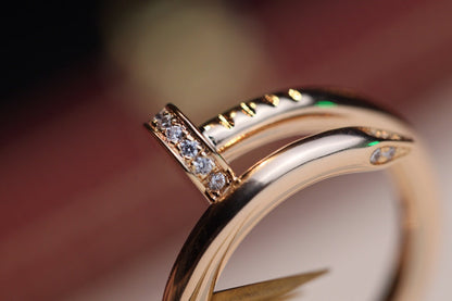 [Rose Jewelrys]JUSTE RING 2.65MM PINK GOLD DIAMOND
