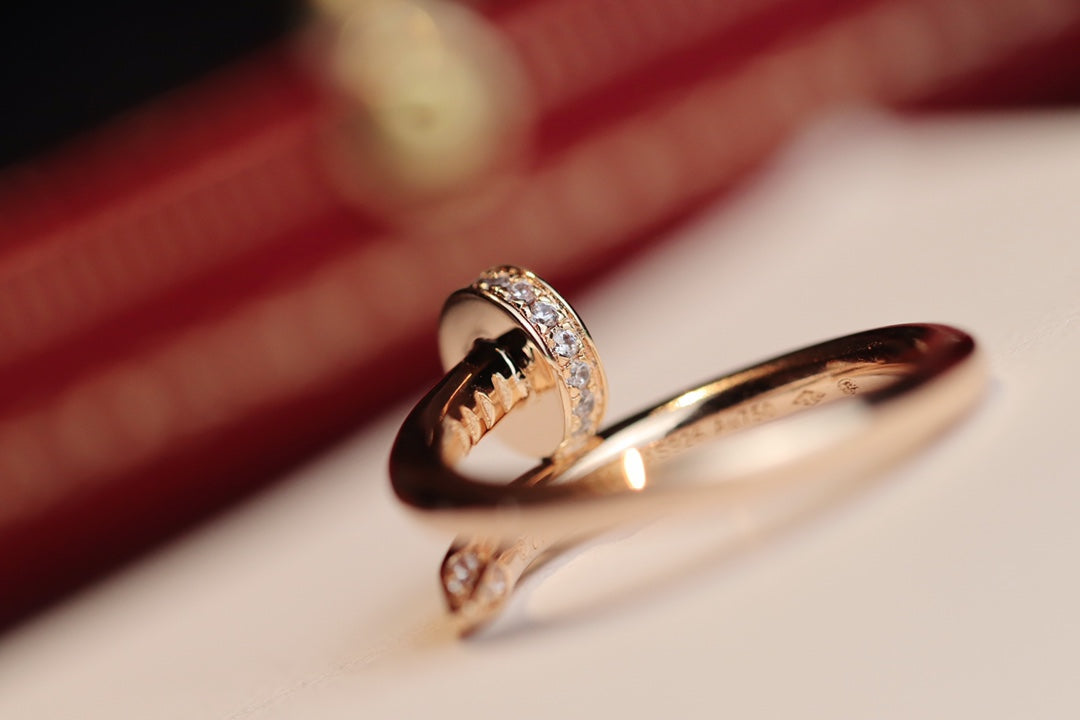 [Rose Jewelrys]JUSTE RING 2.65MM PINK GOLD DIAMOND