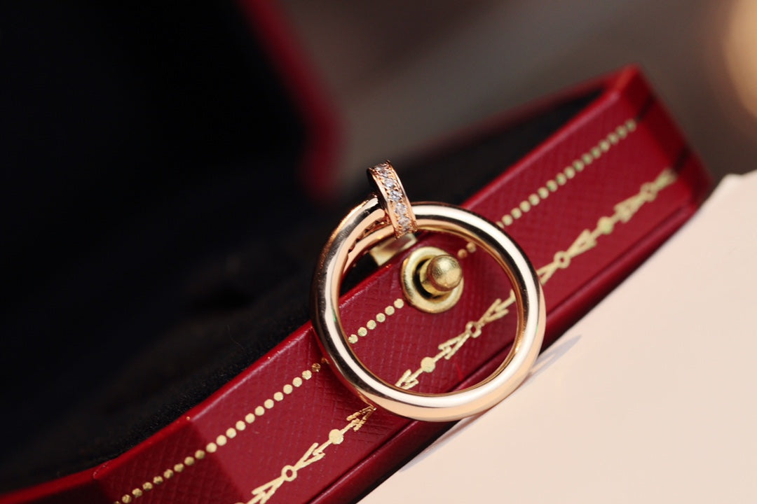 [Rose Jewelrys]JUSTE RING 2.65MM PINK GOLD DIAMOND