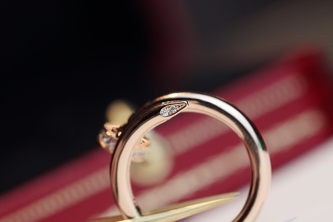 [Rose Jewelrys]JUSTE RING 2.65MM PINK GOLD DIAMOND