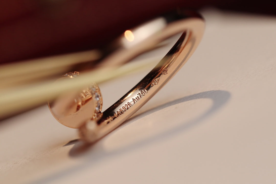 [Rose Jewelrys]JUSTE RING 2.65MM PINK GOLD DIAMOND