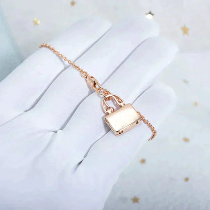 [Rose Jewelrys]AMULETTE PEDANT ROSE GOLD NECKLACE