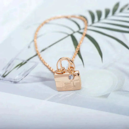 [Rose Jewelrys]AMULETTE PEDANT ROSE GOLD NECKLACE